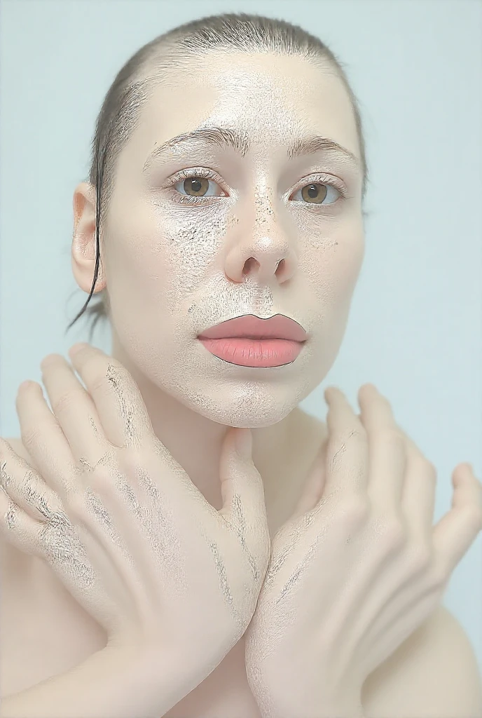 An eerie plaster that looks like it could be on the cover of a philosophy book, Spirit, spiritual