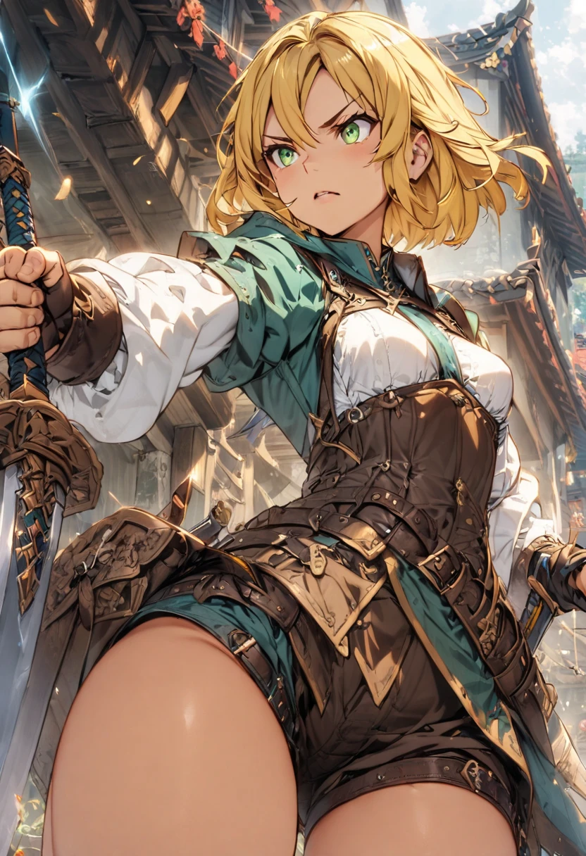 boyish　Berry Short　Slanted Eyes　Thighs　Blonde　Swordsman　Two-Way　Short Dagger　At the bed　Sex