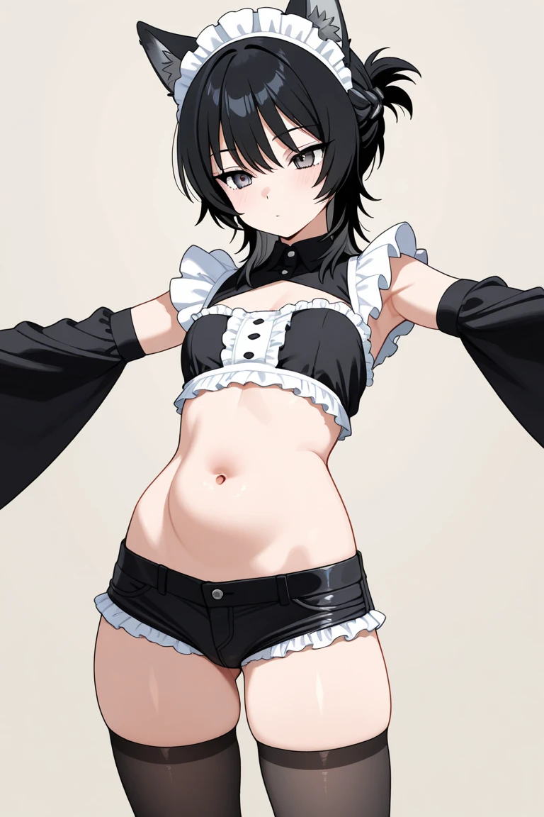 1girl. Japanese petit. Smile. (masterpiece). (best quality). (insanely detailed). Nude. nsfw. Slit Pussy. Close up Mons pubis. Flat chest. Upright standing posture. from below.