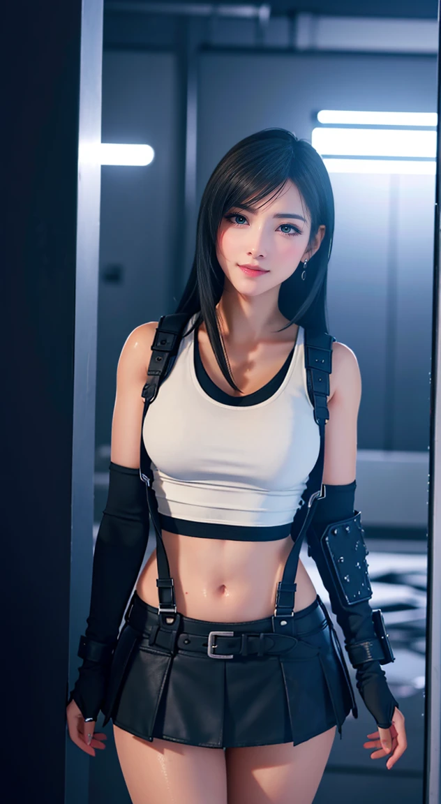 Top Quality, Masterpiece: 1.1), (Realistic: 1.3), BREAK (((FF7,Tifa_lockhart))),(tifa_lockhart and monsters),sitting bed, finger giving signal be quiet in front mouth,(A dark, barely lit torture chamber:1.3,wet:1 pointing at the camera.2,night:1.1,handcuffs:1.3,restraint:1.2,chain),(face focus:1.1),  BREAK (((FF7,Tifa_lockhart))),(Light Brown Hair, Large breasts: 1.2),(Tifa_lockhart uniform:1.3, suspenders, low rise, mini skirt, tank top,torn uniform:1.3,torn tank top:1.3),abrasion:1.5,  BREAK (((FF7,Tifa_lockhart))),(shiny oiled skin: 1.1),(crowd of monster:1.3),(many monsters:1.2),  ((stringy viscous liquid)),wet hair, about 18 years old,elbow bag, elbow pads , arm guard arm glove sensual,arm sleeves looking me:1.2, (sweat on body:1.3) bed room background 