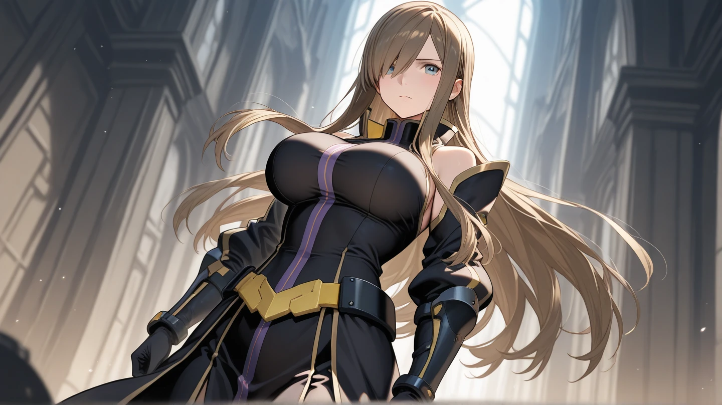 Italian girl anime version (The power to control the wind, Purple eyes and light brown medium length hair, Italian green and black sleeveless clothes and jackets)