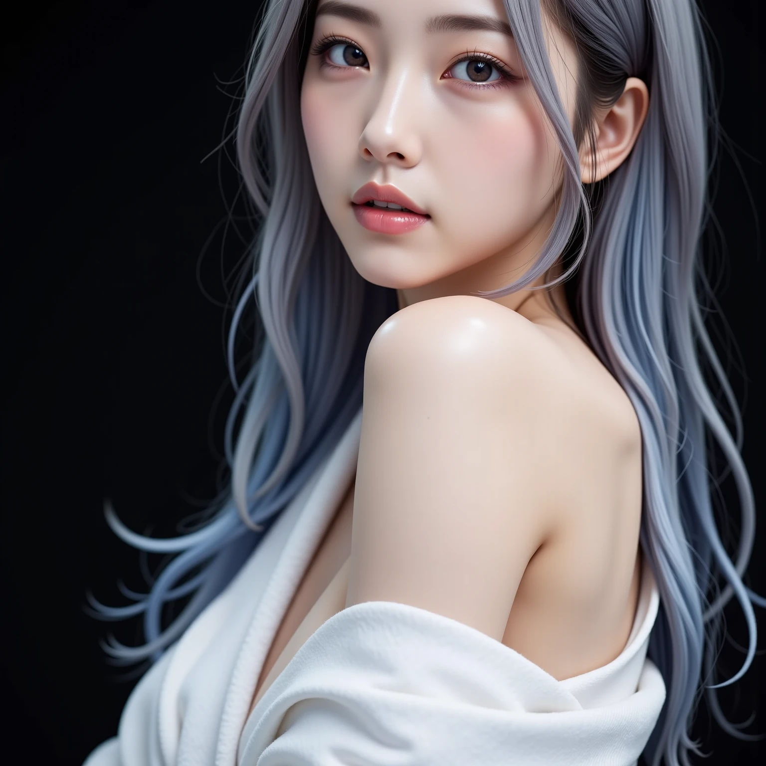 cabello rubio platino、Cabello largo y lacio、Flequillo largo、ojos azules、White and wet transparent nightgown、Nordic youth、cuerpos perfectos、White muscle、piel resplandeciente、Piel joven y hermosa、Cara hermosa perfecta、Maquillaje brillante、Labios rosados finos、glowing expression、1 chica en、Camisa desabrochada、lipsticks、colored inner hair、Misleading advertising、{Stems}、spectator vision、golden hour lighting、cartoon strip、Bokeh Atmosphere Perspective、detallados、Movie Light、detalles intrincados、high resolusion、 Detailed features of the face design.、Detalles altos、Enfoque claro、LISURA、esthetic、Detalles altos、impreso、octano、{{obra maestra}}