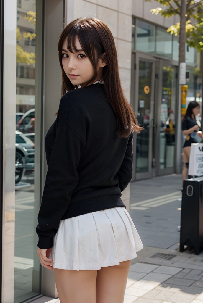 girl,(showing panties to viewer),mini skirt,Lyon: France,street of lyon,