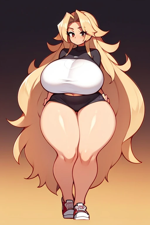 thick curvy sexy furry girl, huge breasts, thick thighs, big butt, cute face, lusty face, wearing a (flowery yellow sundress:1.2), showing off her panties, red silk panties