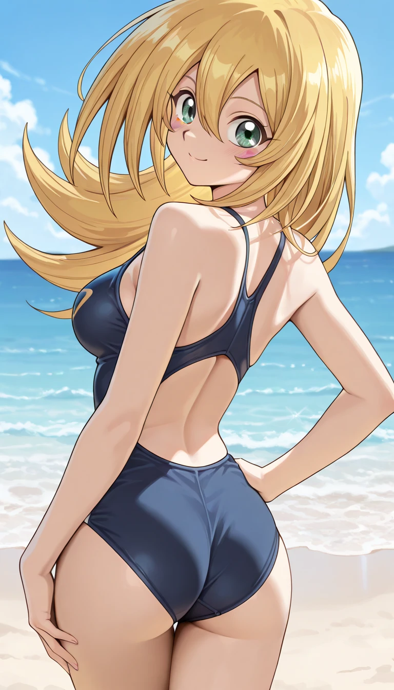 (Generate anime-style full-color CG images。:1.5),
BREAK,
(1 girl,cute,gal:1.5),
可愛くておしゃれなgalスタイルの1 girlのシーンを生成してください。Her personality and fashion sense stand out、Please generate images that give you a cute and stylish atmosphere.。
BREAK,
(blonde,long hair:1.5),
blondeでlong hairを持つ女性のシーンを生成してください。The texture and shine of the hair are beautifully depicted.、Please generate an image that highlights her charm.。
BREAK,
(small hips,Big eyes,big breasts,purple eyes,thin waist:1.5),
BREAK,
(navy blue bikini,multiple strap bikini,earrings:1.5),
紺のmultiple strap bikiniを身にまとった女性のシーンを生成してください。ビキニには派handで魅力的なデザインが施され、彼女がearringsを身につけている様子も描写された画像を生成してください。
BREAK,
(cowboy shot,From the back,turn your butt:1.5),
BREAK,
(At the resort beach,crowd of people,beautiful sandy beach:1.5),
At the resort beachのcrowd of peopleが広がるbeautiful sandy beachのシーンを生成してください。blue sea、Blue sky、Then, generate an image that creates the atmosphere of a resort with a beautiful white sand beach.。
BREAK,
perfect face,hand,foot,Please describe the scene where you hold your fingers.。Each part is beautifully arranged down to the smallest detail.,Make sure you feel perfect symmetry and harmony。at the same time,Add detailed facial features and clothing features、Highlight your individuality and uniqueness。 Crisp and razor-sharp details(super clear details:1.5)and amazing color depth(color depth:1.25)is required。 Must imitate the unparalleled sharpness and color vibrancy of photos taken with ultra-high-end cameras such as MS and Fujifilm XT3,