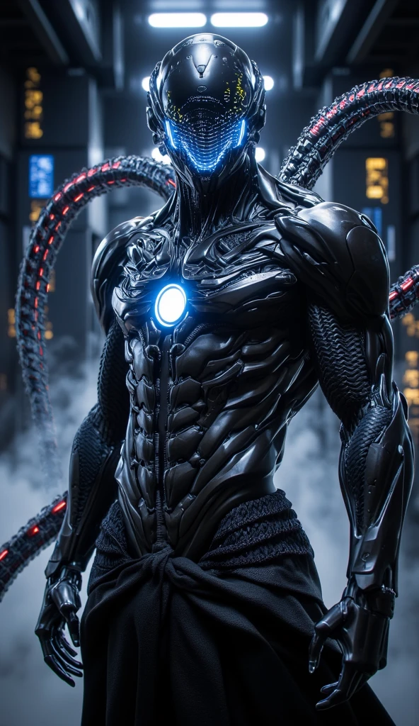 (ActionFigureQuiron style), solo, male focus, warrior, action figure, concept art, ActionFigureQuiron style, action figure, plastic toy, premium toy, <lora:quiron_ActionFigure_v2_lora:1.1>, <lora:add_detail:0.8>, (macro shot:1.2), indoors, office, (bokeh:1.2), hdsrmr, full body view, <lora:Bio HaDeS Armor_v1:0.7>, full body view