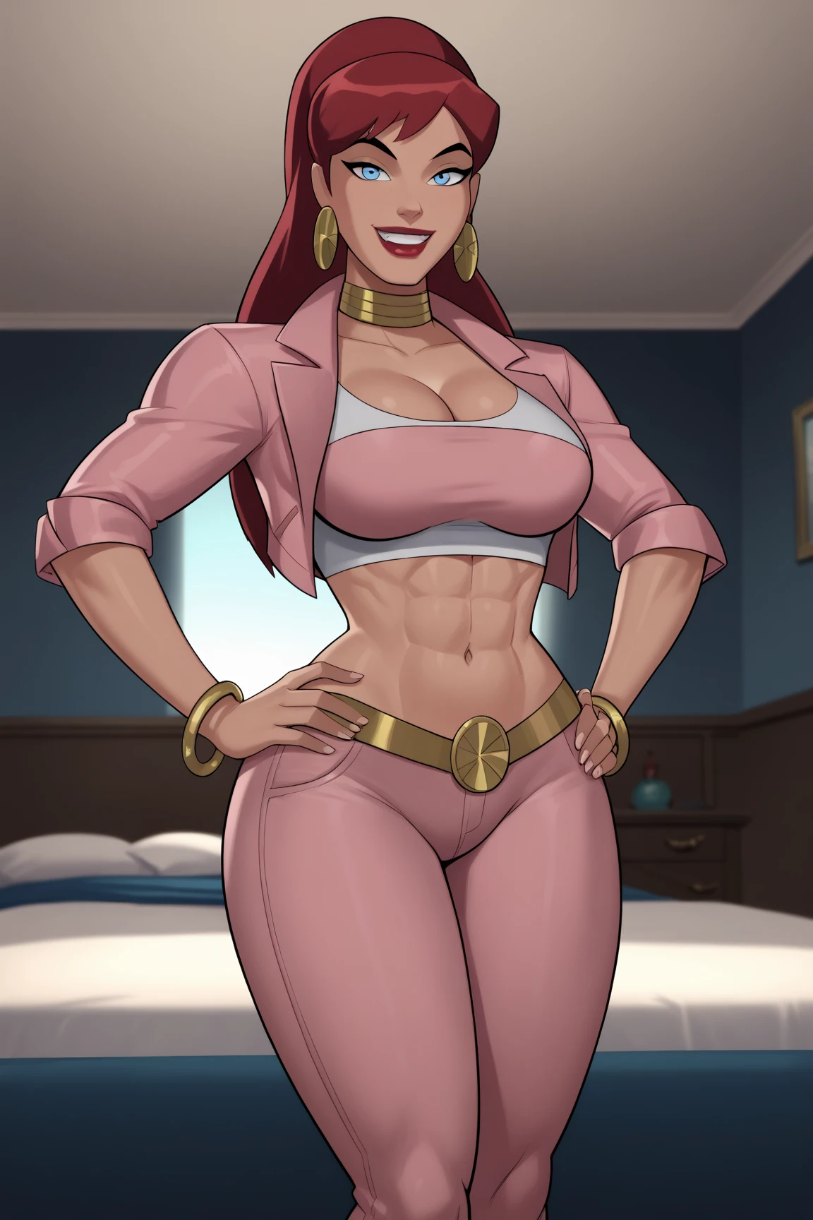 European and American cartoon characters, design de personagem original, look sexy , 1 girl, standing alone, jewelery, bonnet, earrings, pants, ha, へそ, shoe, tummy, long hair, breast out, hand on hip, White background, esperança earrings, tribunal superior, simple background, tennis, pink hair, big breast out, regatta, pink hair, baggy pants, necklase,huge huge penis, Show Penis, Show Penis enorme e cheio, big panties showing, long penis, huge huge penis, huge huge balls, big balls, bare penis, large legs, mulher alta manly, manly massivo penis manly woman, 30years, manly massivo , strong and virile breasts, manly, manly, manly pênis forte, 36cm penis, penis xxl, sperm, semen