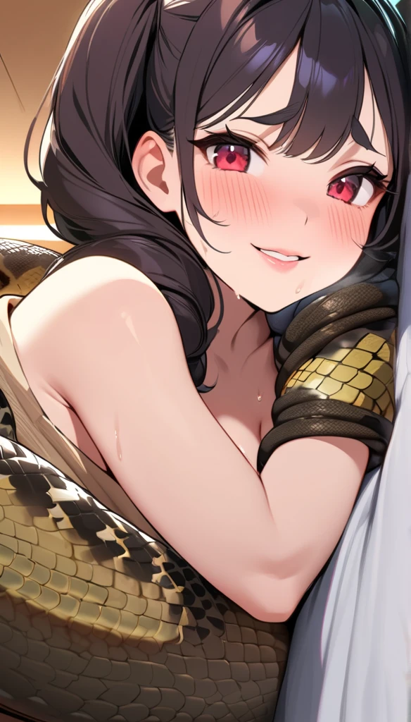 (Highest quality, masterpiece, Ultra-realistic), Beautiful and delicate15Year-old girl portrait, With a calm and gentle expression, Model for painting、Full nudity、Beautiful nipples、Nipples are small、Bell-shaped chest、The nipples are pointed upwards、The background is my room at home.、Breast size is C cup