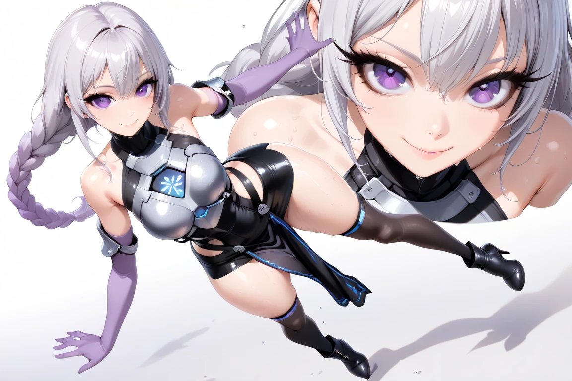 ((((highest quality)))), (((Ultra-precision CG 16K))), (((masterpiece))), (((Very detailed))), (((Extremely detailed))), (((Black outline:1.3, Written boundary depth:1.3 , Written soft outline))), Maximum clarity and sharpness,Multilayer Texture, Surface Shading, Cinematic lighting, Beautiful details sparkle ,Perfect Proportions, Limited to one woman, BREAK accurate, Anatomically correct, Highly detailed face and skin texture, drawn in detail, Highly detailed facial and skin texture, Detailed eyes, beautiful hair, Beautiful Japanese Idol face, Beautiful and beautiful eyes, Beautiful body, Beautiful breasts, Beautiful thighs, Beautiful legs, Beautiful fingers, (Beautiful views) , skinny body, ((Beautiful Skin)), ((Skin Texture)) BREAK breast enlarged, large Breasts, perky breast, (blush, smiling:1.3, brown eyes, pink cheek, Double eyelids, Thin eyebrows, narrow eyes:1.3, Natural cheeks, Glossy skin, Fair skin:1.2, (Glossy lips:1.4, shiny lips: 1.4 ), high school student, Attractive adult woman ) , Long-Hair:1.3, straight-Hair:1.3, Hair Intake, Inner hair color, [(gradient hair from navy to yellow:1.4):0.4], BREAK (hurricane blue, (sunrise stance:1.3), (holding weapon:1.3), with japanese sword, mechanized valkyrie girl, anime goddess, armor girl, cool mecha style, anime robotic mixed with organic, anime manga robot!! Beautiful details of luminescence , fluorescent ) , nail art, necklace, Bridal Ring, wearing a watch BREAK ((((from front, from below, bust up, closeup breast ,plaster figure , sculpture , statue)