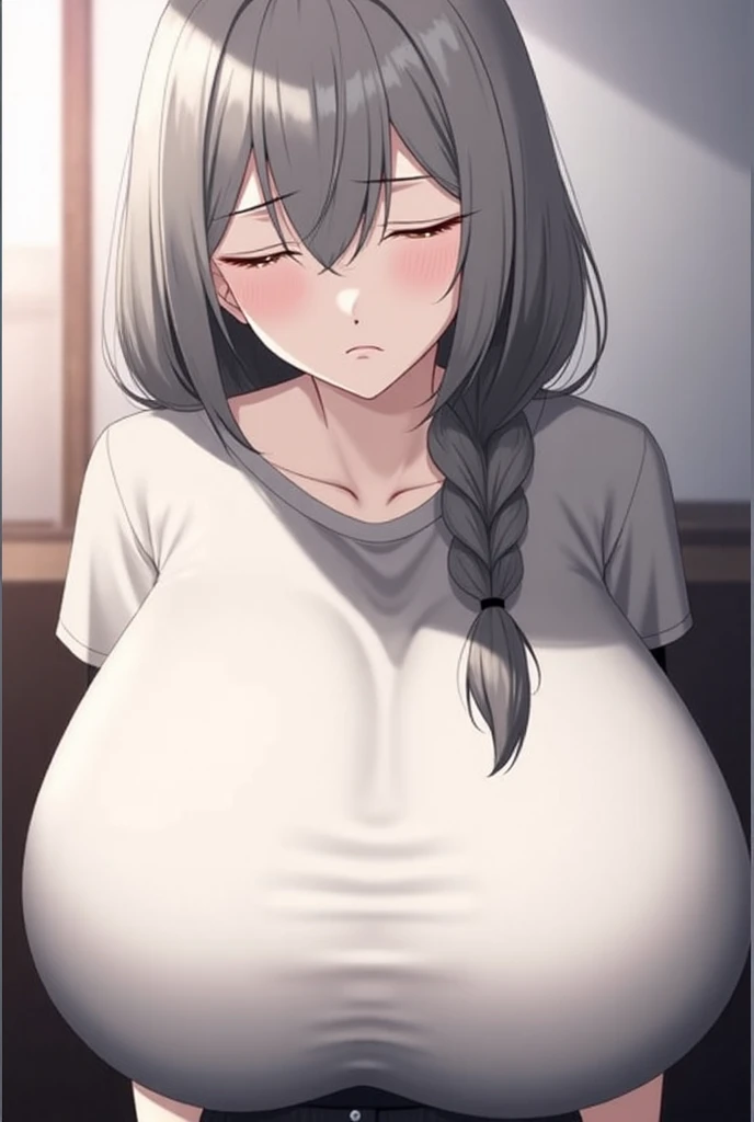 score_9, score_8_up, score_7_up, source_anime, 1girl,blue eyes,twintails, black hair, turtleneck sweater, white sweater, black skirt, grin,looking at viewer, from front, bedroom, standing, huge breasts <lora:Tokei-usagi-PonyXL-Dora-000047:1>