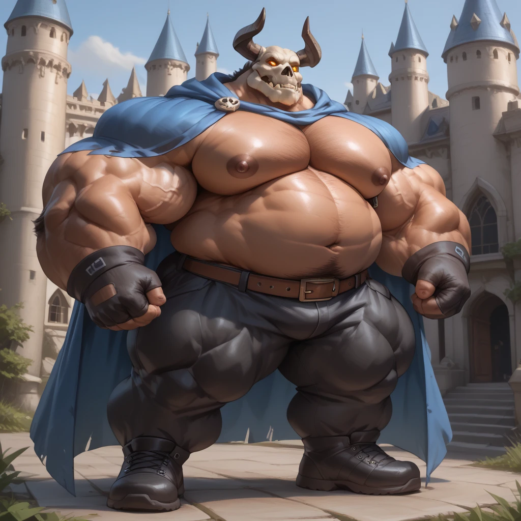 4k ultra quality, 4k full body view,ultra high detailed body, male, knight,helmet,The face is covered by a knight's helmet, detailed body, detailed belly, white belly fur, big bull, wide chubby face, overweight male, chubby belly, big belly, ((round belly)), obese belly, (enormous belly), ((ultra enormous body)), massive belly, massive body, big musclegut, massive,(wide body), massivegut, massive body, massive belly, (enormous gut), enormous belly, mature male, bulge by mystikfox61, by glitter trap boy, by bebebebebe,by morethreedee, by seibear,wearing armour,tight pants,castle, exposed belly,size deference,warm atmosphere,night,standing while hold belly,shy face