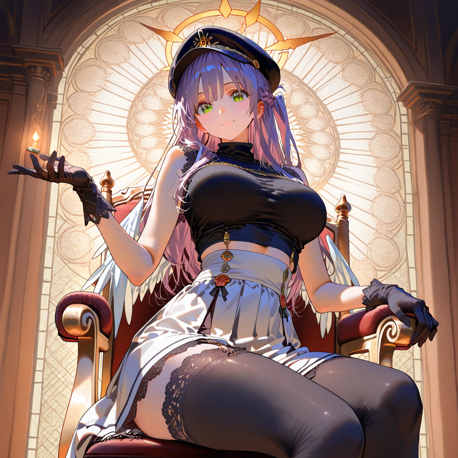 <lora:e7 Lilias3:0.7> e7 Lilias naked, nsfw, small breasts, showing nipples, sitting on a big throne while spreading her legs and showing her pussy,castle throne room, closeup,
(masterpiece), best quality, highres, 4k, 8k, Detailed Illustration, intricate detail, cinematic lighting, amazing quality, 1girl, fit female, amazing shading, soft lighting, facing camera, perfect eyes