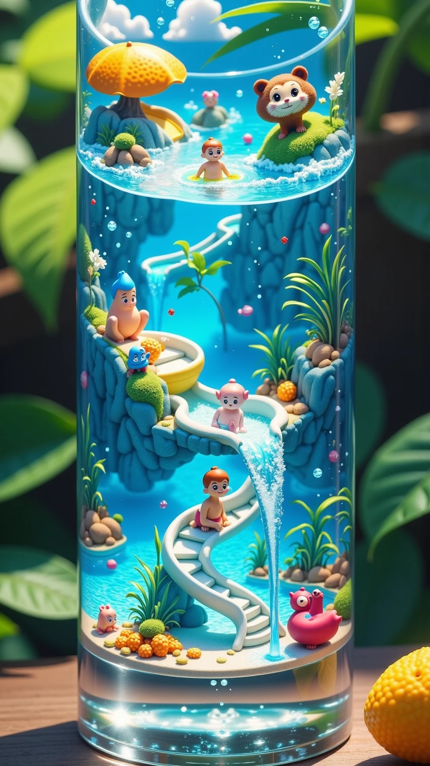 (Water park:1.5),Another world in a glass,a miniature world in a glass