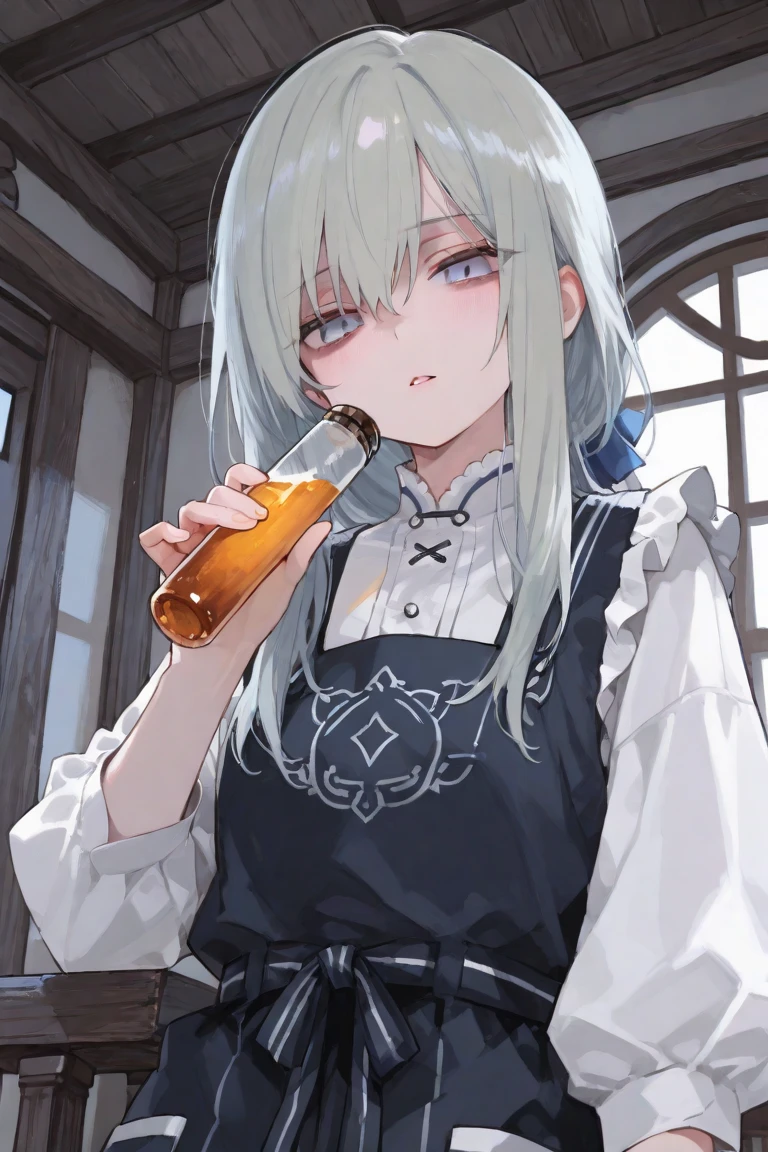 masterpiece, (improve quality 1.2) ( Detailed facial features 1.1), ((8k wallpaper)), (beautiful woman and white skin 1.3), ((1 girl dressed in medieval style, asleep at a table in a medieval style bar.)), (with dim and warm lighting 1.2)