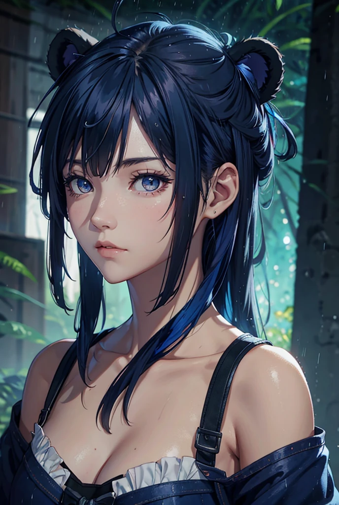 Close up portrait of woman in silver and blue dress, chengwei pan on artstation, by Yang J, detailed fantasy art, Stunning character art, fanart best artstation, epic exquisite character art, Beautiful armor, very detailed Artgerm, Detailed Digital Anime Art, ArtGerm on ArtStation Pixiv, armor girl