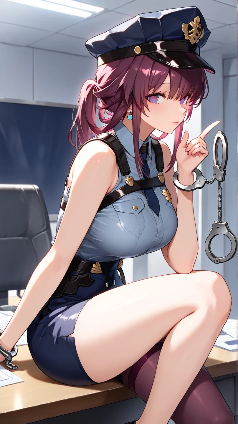 1 girl,alone,white bikini, bondage,BDSM,restrained, sitting,Chair,black hair,Kashino,  huge breasts, , belt,collar, chest Harness,belly button,Harness, electricity, tears,lightning, , trembling,
