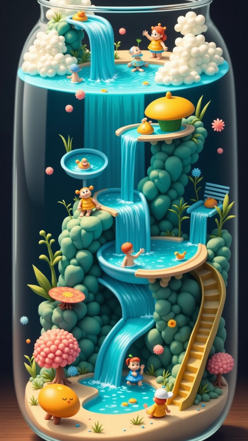 (Water park:1.5),Another world in a glass,a miniature world in a glass