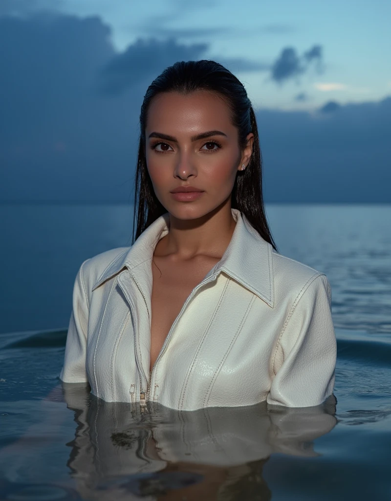 photo RAW, by lee friedlander,  
[ Bruna Lirio|Vanessa Morgan] wearing wrap dress, pearl earrings, and slingback pumps , geyser 
masterpiece, award winning photography, lighting, perfect composition, high detail, hyper realistic,dramatic lighting, epic, short depth of field,