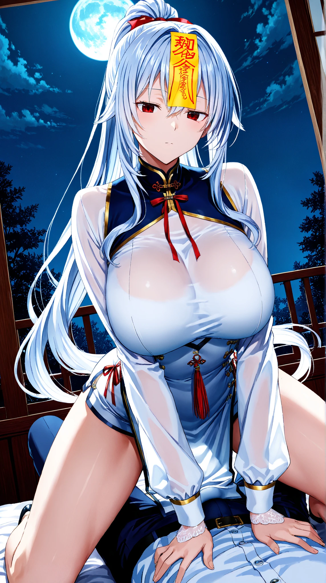 (night:1.7), East Asian architecture, bend over,No leakage of big chest, Shift dress, white color hair, 長い灰colorの髪, retreat, Lip valve, purple eyes, , 1woman, Comic Strip,20-year-old,mature woman,beautiful fingers,beautiful length legs,beautiful body,Cute Nose,beautiful character design,完璧なeye,完璧なface,Looking at the audience,(Innocent_big_eye:1.0),(Light_笑face:1.0),Official Art,Highly detailed CG Unity 8k wallpaper,perfect Lighting,very colorful,bright_front_face_Lighting,(masterpiece:1.0),(Highest_quaLightingy:1.0), 超High resolution,4K,Very detailed, photo shoot, 8k, Hmph, High resolution, Absurd:1.2, Kodak Portrait 400, Film Grain, The background is blurred, Bokeh:1.2, Lens flare brilliance, ( Vibrant_color:1.2) (beautiful,big_chest:1.4), (beautiful_face:1.5),(narrow_Waist),top-quaLightingy、masterpiece、high school girl、Sailor suit、、Raindrops、I can see your nipples、巨大なchest、large full chest、chestの膨らみがある、Whole Body Ezbian、Shyness、Trance、、length、Spread the word your legs apart、((Angle from below))、Thighs, big ass, , concentrateしている, concentrate, Stomach, belly button, big chest, I can see your nipples, Sex, belly button天国, White underwear、waitress、Insertion of foreign objects into the vagina、will be inserted 、Sex MACHINE、Nipples are transparent , ride a horse , Solo Boy、Girl lying on her back at an Angle from below, Spread the word legs, Spread the word , naked, large full chest、I can see your nipples, Fingering, , Olgam Cute face, blush, Wet and shiny skin, Detailed Background, High resolution, HighestquaLightingy, Professional , woman , Nice hands, Professionalの手、((Insertion of foreign objects into the vagina))、((Insert a vibrator))、AHE face、Sticking out tongue、The usual、Light brown hair、