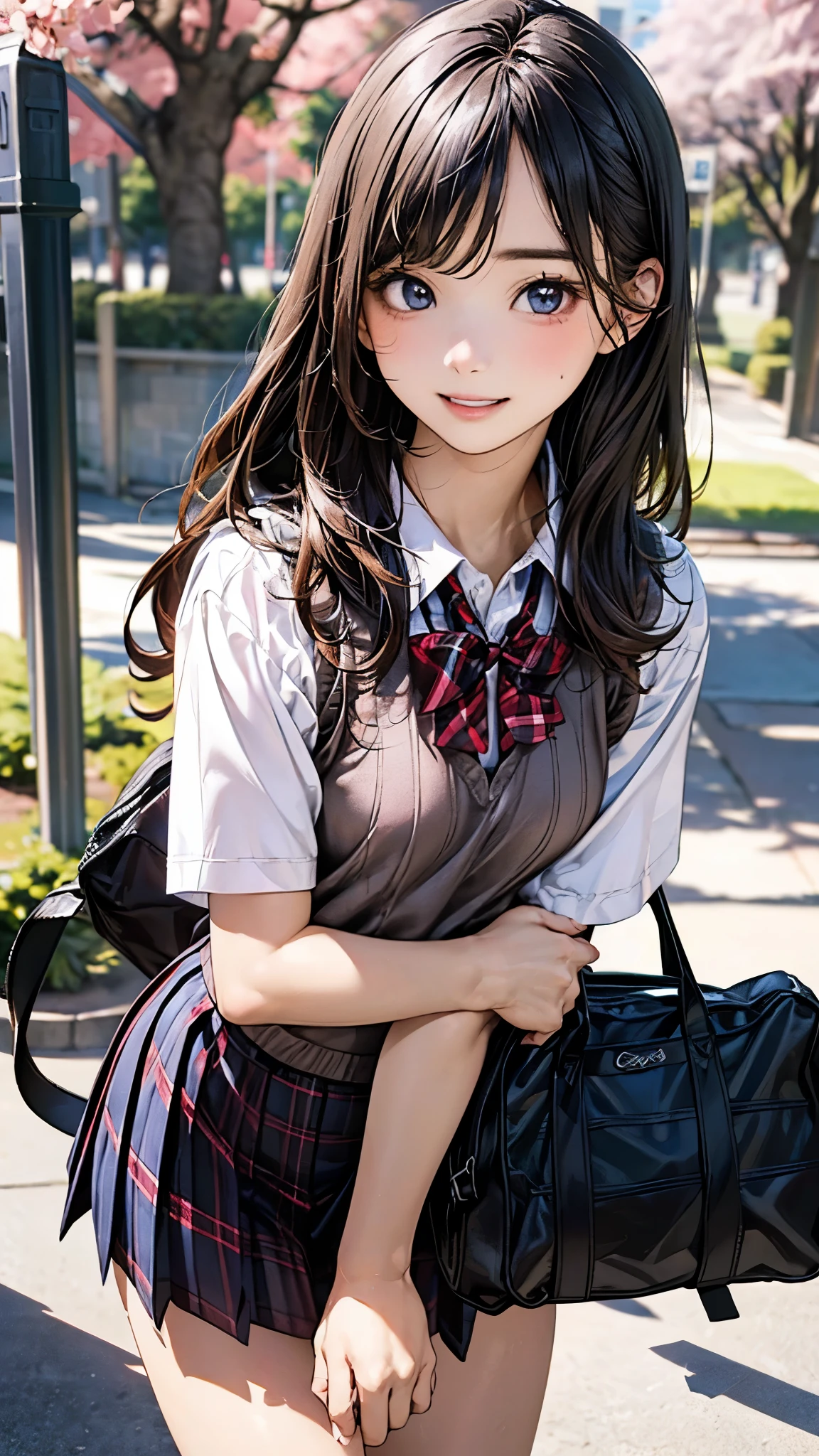 15 only、hi-school girl、a picture、One girl is taking her to the bathroom、Looking away、is standing、green colored eyes、embarrassed from、Blushing、Keep your mouth shut、a street(girl is peeing self:0.4)