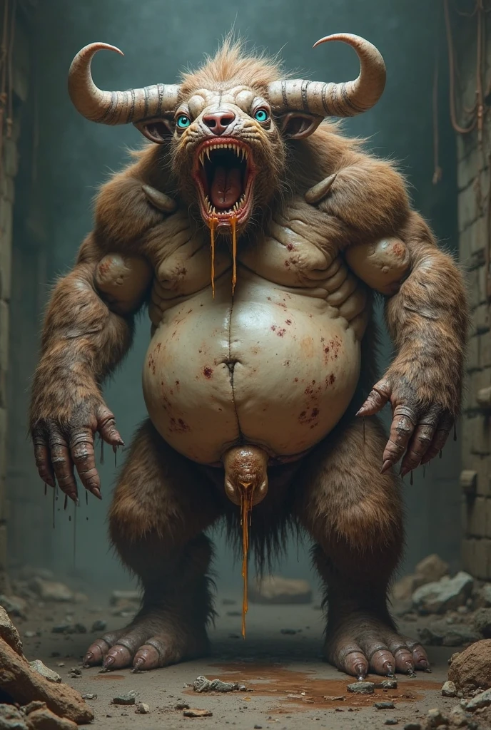 pig orc king on his throne ruling,Open legs, hair from navel to groin, underwear white with big bulge in the middle, Chubby, Hairy, Bearded, high resolution, ultra-detailed , sharp focus, intricate details, Holding your big belly, high resolution, ultra-detailed, sharp focus, detailed eyes, symmetrical eyes, expressive eyes, clear pupils, focused gaze , king's expression is intimidating with a sense of authority, solo, masterpiece, best quality, male, mature, manly, detailed nipples, detailed navel, photorealistic, 8k, (wide dynamic range, hdr:1.2), sitting, (night:1.2)