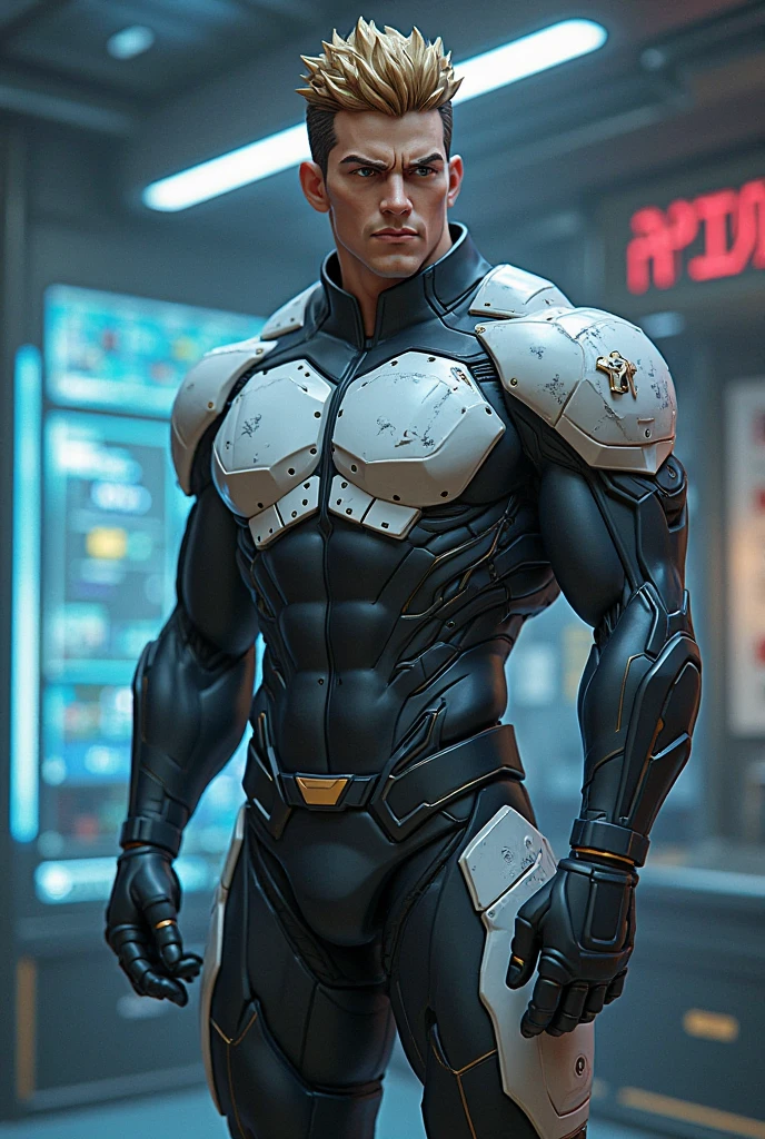 Cyborg fox muscular 