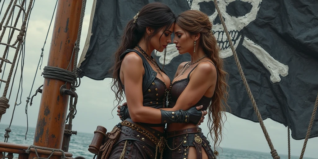 Medieval period, battlefield, Young sexy warrior 27 years old, wearing a unique style dress and skirt, ABS, small size and ass, pirate ship captain, Dressed in pirate costume, Moonlight, tattoo on his arms, blood all over her body, participating in medieval warfare near ocean beach, big swords in her hand covered in blood, fire, swords, blood, rain, 8K, Hyper realistic, ultra high definition