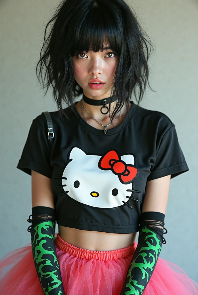 nsfw,(Tabletop:1.2, Highest quality:1.2), 32k HDR, High resolution,(Stuffed bear:1.2),((teddy bearのぬいぐるみを抱えているGirl:1.4)),(teddy bear),🧸,(teddy bear),Bobcut,hoodie,black pink shirt,Black shorts,Blunt bangs,日本人のGirl,con,Goth, (Professional Perspective),(15 yl), (Attractive punk girl),Dramatic Light, (Small Bust), (Front Face), (Resistance的な表情), ((Resistance)),((Short 髪)),(A bold and daring look), (Pale skin), (Dark clothing), (Band T-shirts), (Ripped jeans),Crew neck), (Close-up shot),both hands, Normal hand, Two arms, Complete Hand, Normal finger, Five Fingers, Five Fingers, (Thumb Index Finger Ring Finger),(Showing off your crotch),(Tattoos all over the body),(A body covered in tattoos),(Sitting on the couch with your knees),((Stick your tongue out:1.2)),((Sticking his tongue out at the camera:1.5)),((Sitting cross-legged on the sofa)),