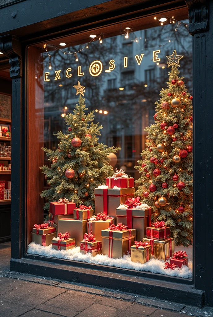 (best quality,4k,8K,high resolution,masterpiece:1.2),Super detailed,(actual,photoactual,photo-actual:1.37),bright colors,toy store window,俏皮atmosphere of,classic wooden toys,Retro dollhouse,exquisite porcelain doll,Mechanical wind-up toys,whimsical animals,Colorful carousel,collectible action figures,Interactive toy display,Sparkling Christmas decorations,Fascinating miniature scenes,soft natural light,Carefully arranged toys,atmosphere of,festive atmosphere,childlike wonder,curious passerby,'s store,reflection on windowpane,A glimpse of the bustling streets outside