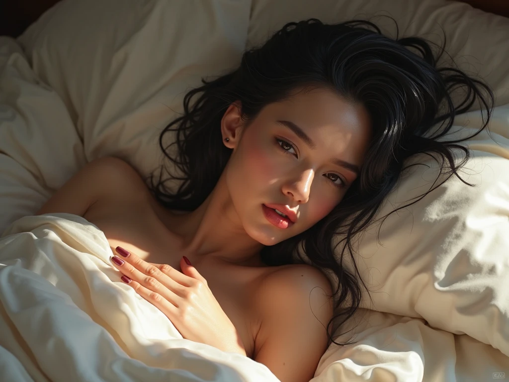 NSFW (masterpiece, top quality, best quality, extreme detailed, colorful, highest detailed, Dreamy Atmosphere, Bright color, real photo, real skin. Hyper realistic, 1girl, Malaysian young girl, ((wearing hijab
))looking sharp to the viewer, making orgasm face, making horny face, detailed skin, city street background, slender body, (lie down) (lie down on back) above view on a hotel's bed, ((open legs, M-legs position:1.5)), showing vagina, morning time, small breasts. She's naked, freely pose, soft front studio lighting, whole full body