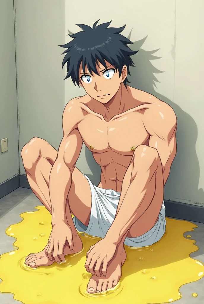 Sasuke, shirtless, underwear, briefs, muscle growth, showering, -yeld bo