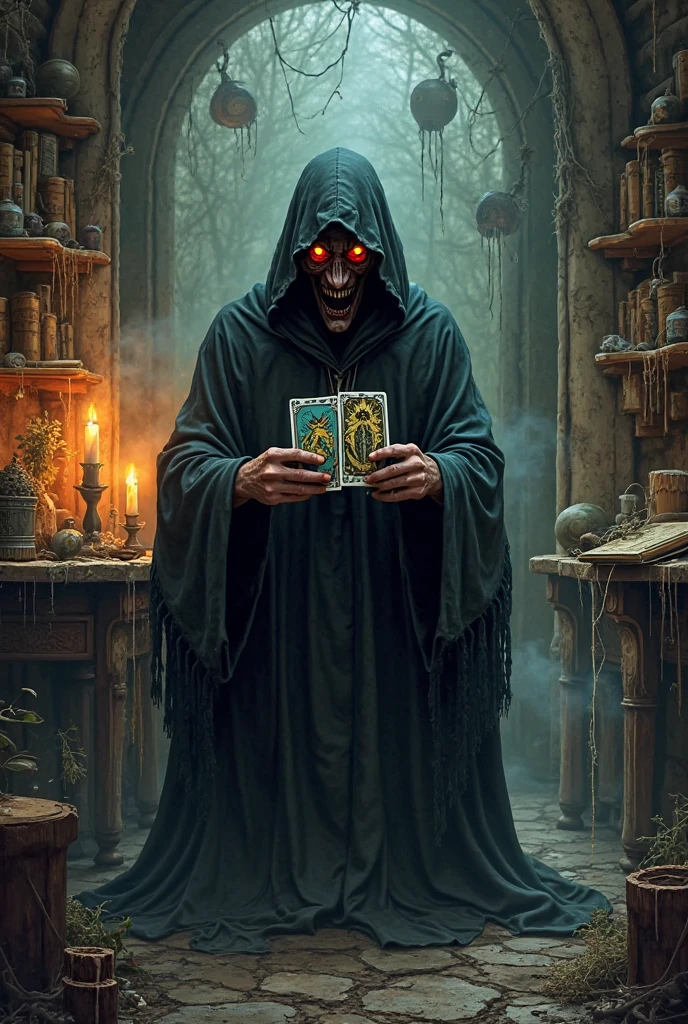 Horror magician book fantasy artwork