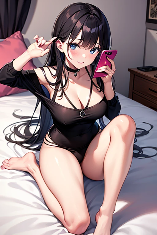 fascinating anime girl , Beautiful seductive anime woman, Very detailed Artgerm , nsfw , sexy lingerie , Standing , Young Female , huge ass , butt selfie , portrait ,