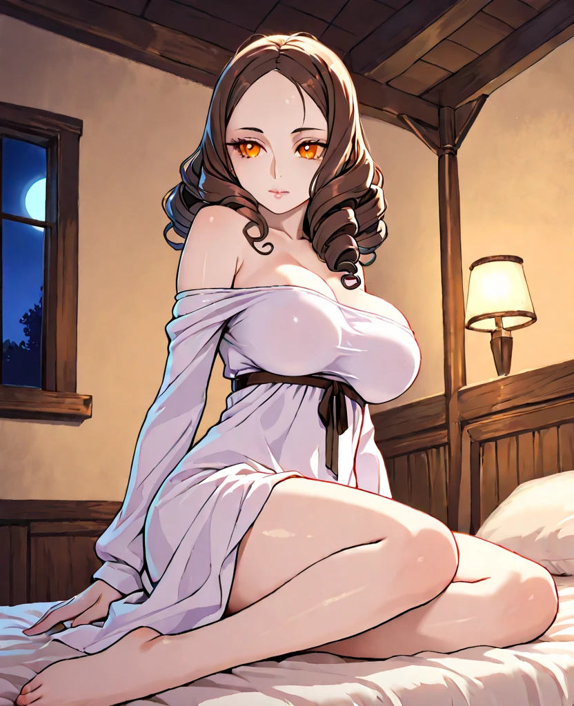 score_9, score_8_up, score_7_up, score_6_up, score_5_up, score_4_up, yu hee, golden eyes, red hair, long hair, thigh, lie, golden eyes, no underwear, beautiful vagina, beautiful eyes, blush, traditional Chinese room, night, beautiful breasts , shining lips, shining lips, smiling, satisfied, silver necklace, jewelry,