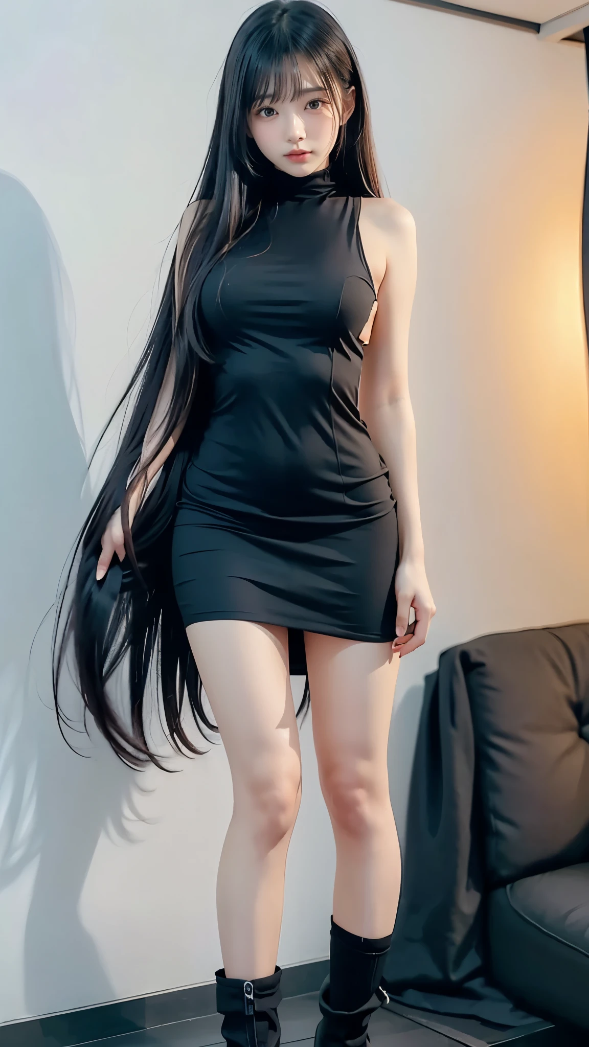 uniform pose、((slender body line))、tight waist、stage、( nice butt、beautiful lower butt)、( detailed legs:1.3, thin thighs:1.3、 beautiful feet)、(detailed hands:1.3, perfect right hand:1.3)、best quality、Highest Quality、Max Masterpiece、(see viewer、Seductive Expression)、(bending forward、stick out your butt、 Poses to Seduce the Opposites :1.2)
