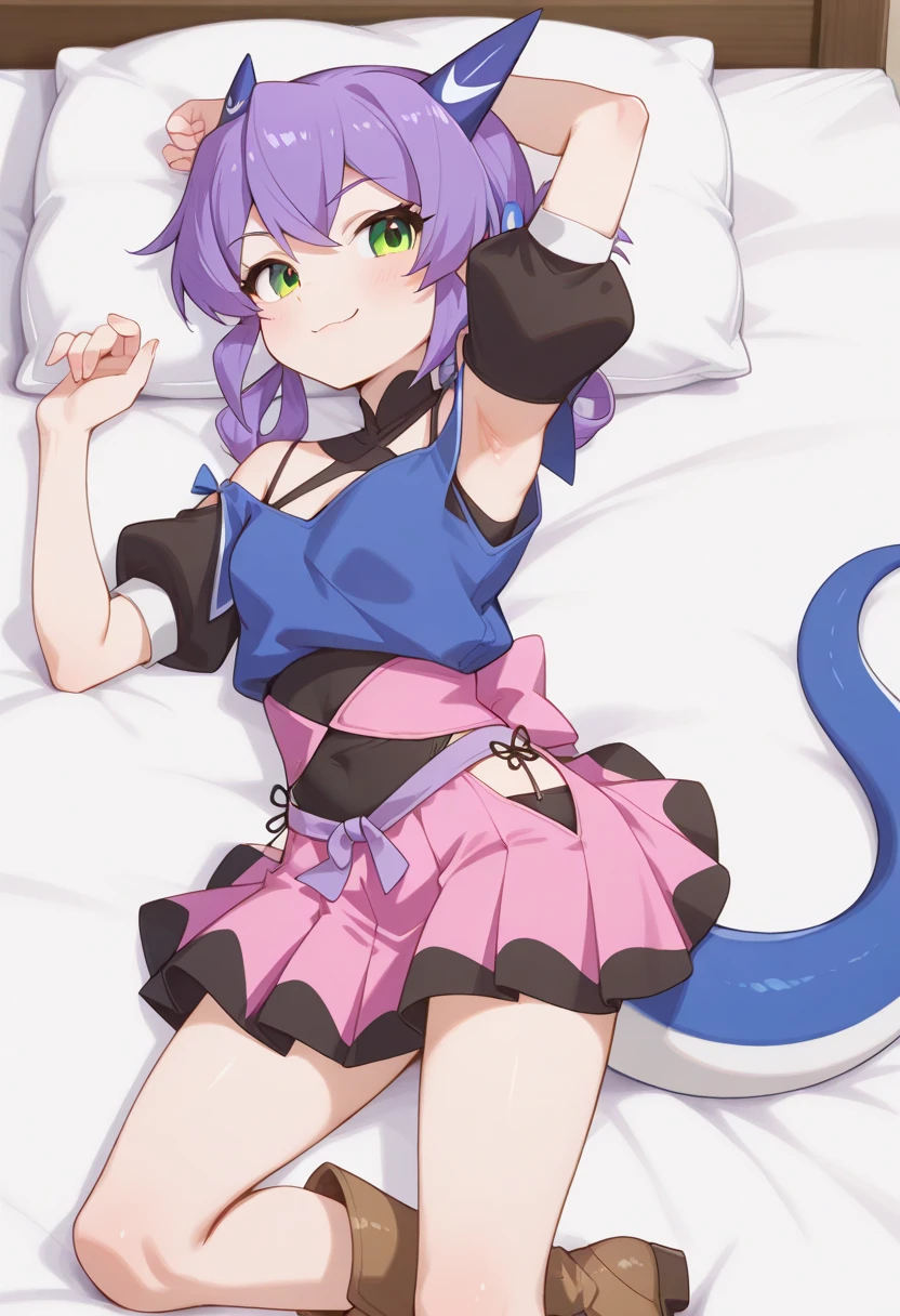 （best quality， masterpiece），mine   , details), (Light and shadow oxtail  , bed background, Cute girl posing on pillow ，Pillow,（piles of Pillow），Upholstered，（（four poster bed）），Soft pillow quotation，Lots of Pillow，（Pillow），The love surrounding the protagonist，steam，Luxury Pillow），（luxury bed），（Gorgeous pattern pillow），luxurious pillow，（bedroom ），pillow humping，hump，open mouth，red eyes ,  kneeling,（Love around the protagonist），（Steaming hot），（pillow）,Four poster bed，Canopy bed，Lots of pillow heads，princess bed  , frilled pillow  ,   long hair  ,  frilled pillow ,  (pink polka dot pillow)    