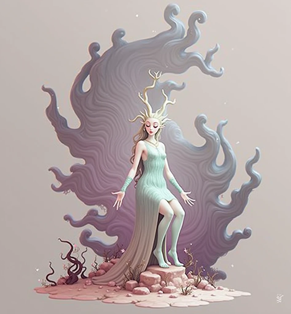crystallized immortal woman, full body, curly hair, noodlez <lora:ral-noodlez-sd15:1>