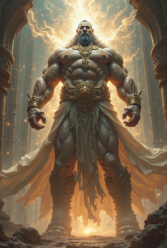 Ancient Roman giants, humanoid creature, Scary, Dark place , Fighting