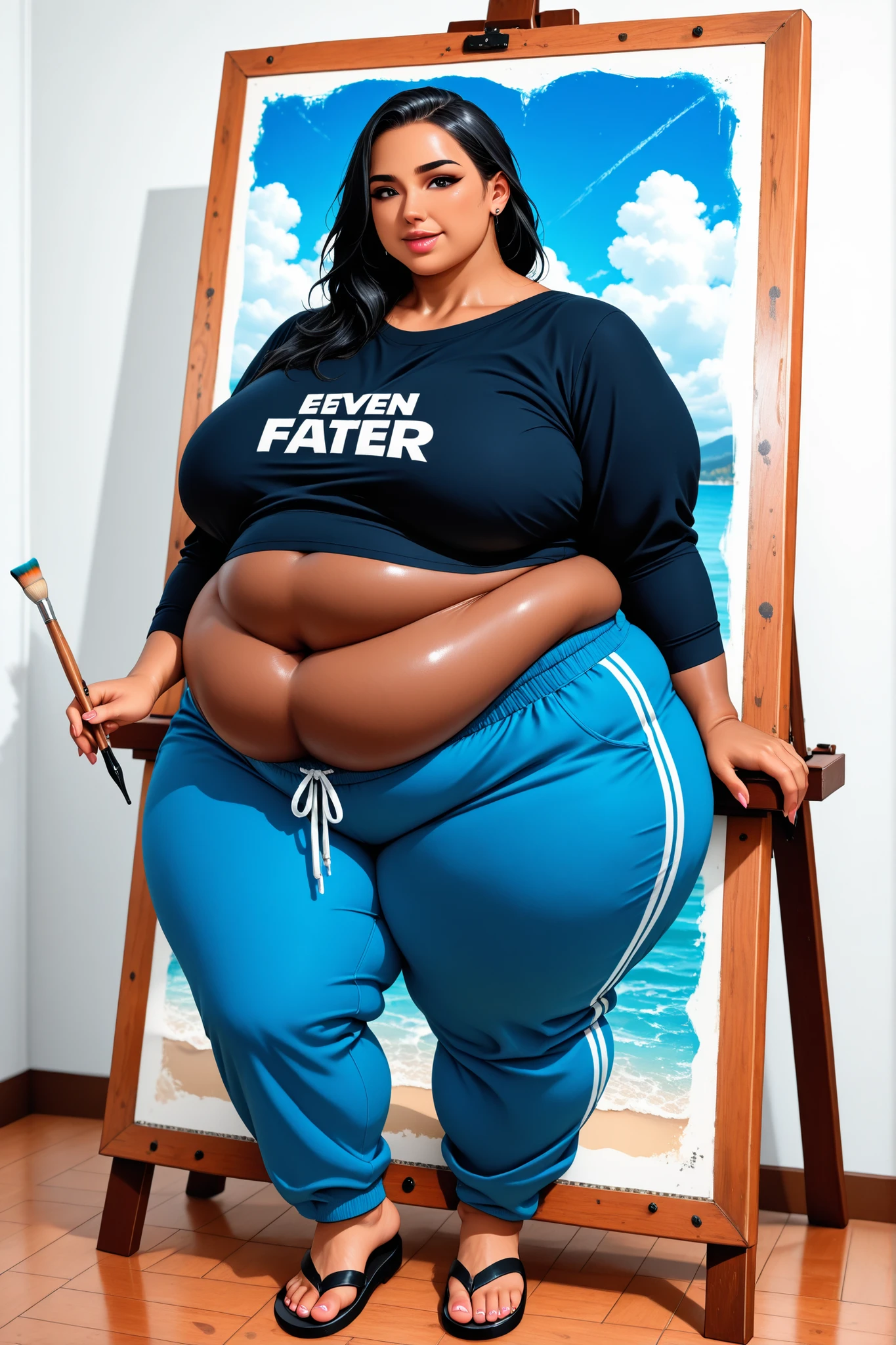 Huge , giant , no clothes, bbw, chubby stomach, thick, thick thighs, wide hips, pear-shaped body, sexy, naked
