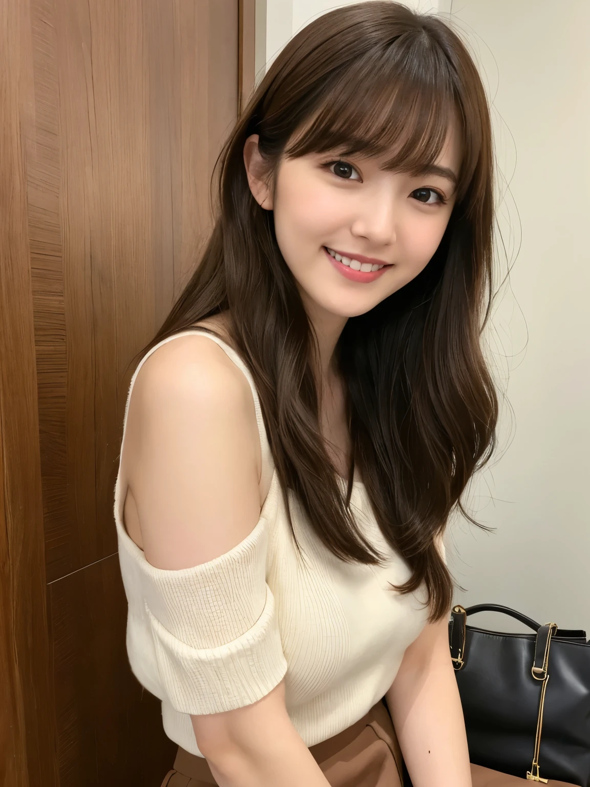 One person、11 years old、Full body photo,slender、woman、White drool coming out of the mouth、smile、Blonde、Very Short Bob、 Fair skin, messy hair, super cute、Soft and Face、8K resolution、Surreal、Ultra high definition、 A-cup small breasts((Highest resolution、8K、masterpiece:1.3))、Ultra-fine face、Ultra Fine Lips、Beautiful Eyes、double eyelid,Pink wall、Sleeveless red polo shirt、White Skirt、Thighs、thin,Thighsが見える、Shapely small breasts、sexy