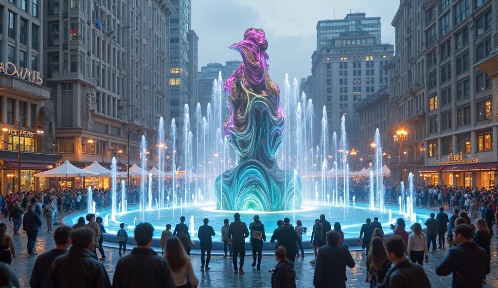 Best quality,4K,8K,A high resolution,tmasterpiece:1.2,beautiful utopian city，(Metal sculpture in the square:1.5),Sculpture symbolizes peace.Get together.Fair.Fair,A commanding，in the style of futuristic，Best quality,4K,8K,A high resolution,tmasterpiece:1.2,Utopian world,equality and harmony,Solidarity and fraternity,lindo cenario,vibrant with colors,diverse community,Peaceful atmosphere,Happy environment,sustainable living,Innovative architecture,future-tech,Healthy lifestyle,fair distribution of resources,Utopian society,Cooperation mentality,Abundant nature,serene gardens,Architectural marvel,ideal community,Peaceful cohabitation,Contentment and happiness,Enterprising mentality,Utopian vision,All-round development,fair chance,dignity for all,Celebrate diversity,everyone has equal rights,Vibrant cultural exchange,Environmental awareness,clean green energy,Creative expression,freedom of thought,Artistic talent,Harmonious cohabitation,prosperity for all,empathy and compassion,utopian ideal,harmonious relationship.