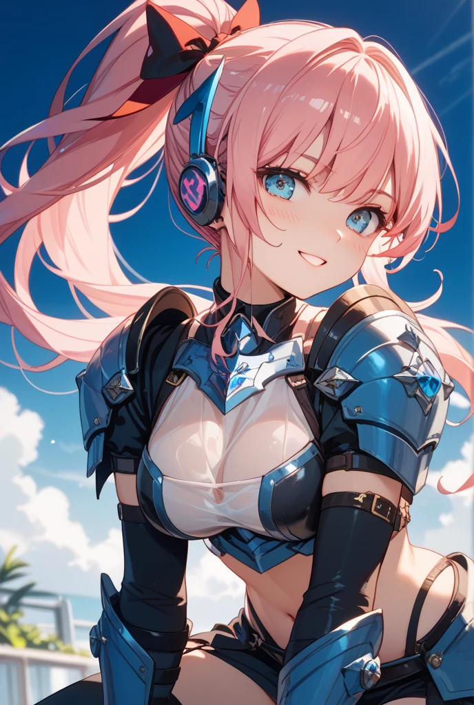 best quality, masterpiece, highres, def1, <lora:add_detail:1>, <lora:milimF:1>, grass, wariza, :o, blue slime between his legs, leans on slime with his hands