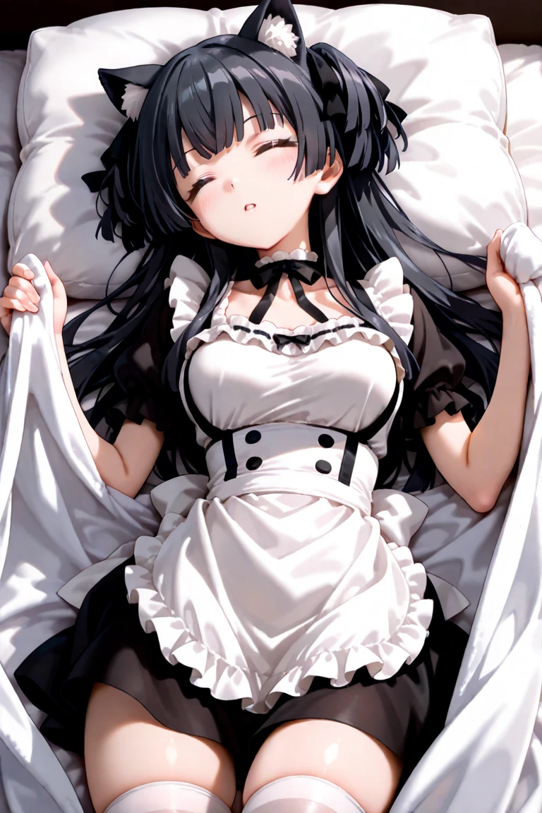 (isade), (1 girl), (Girl1 Loli: 1.5), (small body like a  is 120 centimeters), (loli appearance: 1.5), (pretty: 1.5), (super hot: 1.5), (dark skin: 2.0), (long dark purple hair and dark purple eyes), (And super gigantic breasts: 1.5), (Height 1.20), (beautiful young woman), (super beautiful 18 year old teenager), (wearing), +, (\dressed as a maid, and maid clothes and super revealing on the back, I lowered the short skirt a lot, showing my legs, and a little of my panties, and the apron part at the back of the skirt is very low, showing her delicious buttocks, and over the maid uniform it looks like a very short and sensual bra, and she has a big ass and super big breasts, she is super busty and has very big buttocks)/