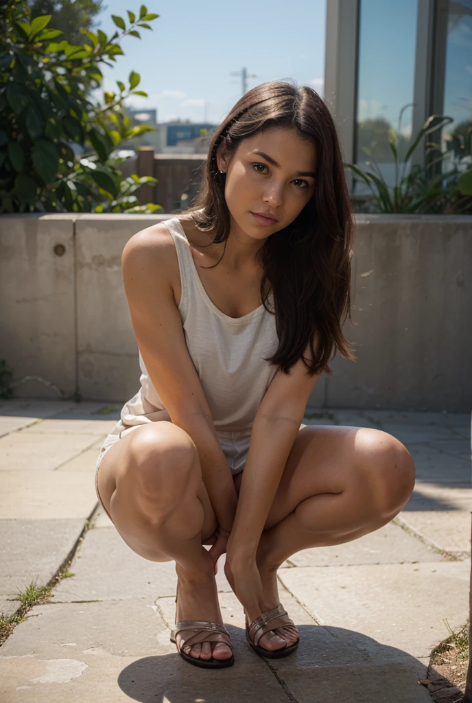 masterpiece, best quality, 1girl, city, naked