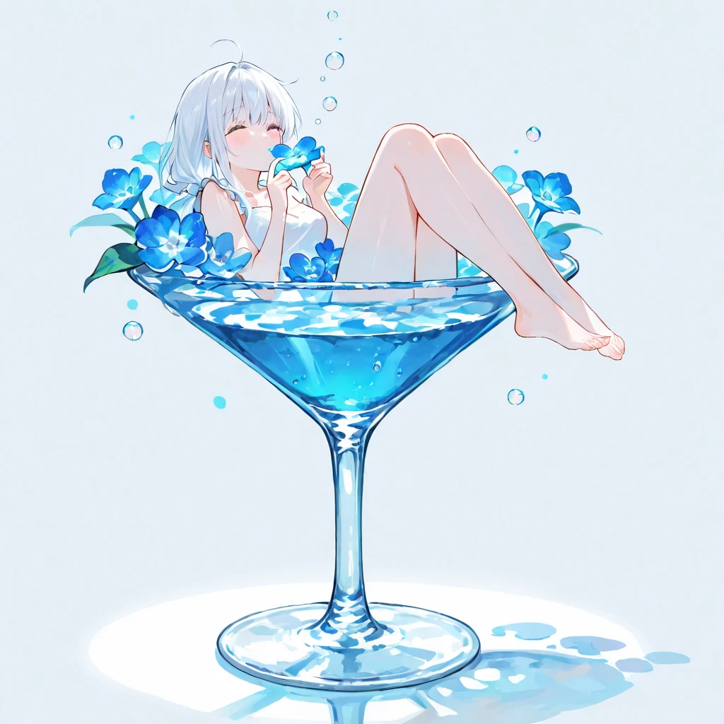 White hair, cute, young girl, loli, minor, barefoot, naked, elevated skirt, color, humiliation, best quality, masterpiece, high resolution, beautiful and delicate face, school uniform, masterpiece of realism, superb high rendering, poor breasts, no clothes, cool, open shy, no clothes on the lower body, no underwear, --auto