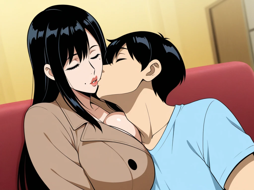 official art,master piece,best quality,high resolution,ayukawa madoka,NSFW,1980s \(style\),1girl,nude,black hair,2man, BREAK,{{{rape}}},scream,{{{2man}}}{{{2penis}}}{{{2man and 1woman,having sex}}},{{{Double Penetration}}},
