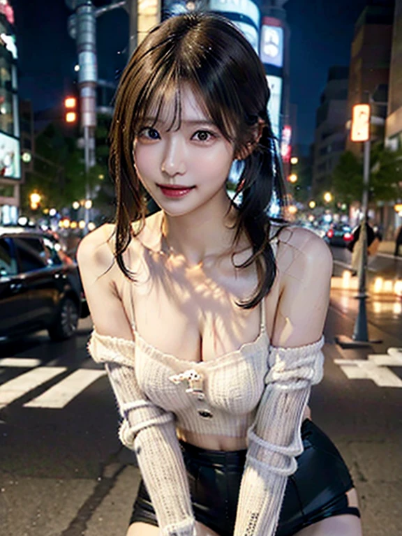 (8K, Raw photo, highest quality, masterpiece:1.3), (realistic, photo-realistic:1.4), (Highly detailed 8K wallpaper), sharp focus, Depth of written boundary,
japanese idol,very cute, 、(long hair and straight hair :1.3 )、 highly detailed face and eyes,(shiny skin:1.2),cinematic lighting, soft light, blur background, Bokeh , (model pose :1.3), Night view of winter city, snow-covered street, warm light from the shop window, small breasts、 snowflakes fall gently, Cozy and lively atmosphere、 angle from below、realisticskin.masturbation, strong wind, ((spread your legs、Showing off your genitals,shaved pussy)), (middle School girls,Short mini skirt,topless), (((Focus on the pubic area, between the legs))), ((The dark hours of dawn)), ,