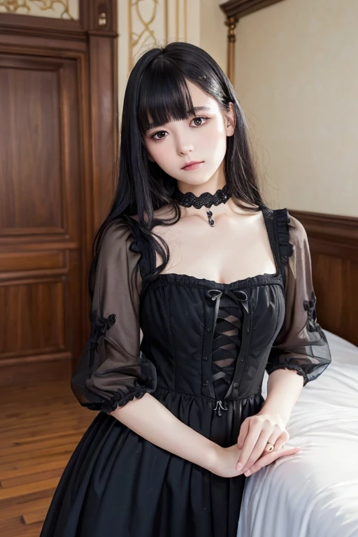 20s girls, ultra-realistic photography, wide angle, a treasure trove of artistic sense, gothic lolita fashion, pastel color: 0.6, surrealism: 1.1, high contrast, high quality, high resolution 32k, super detailed, wallpaper, captivating and attractive outfit, sex appeal.