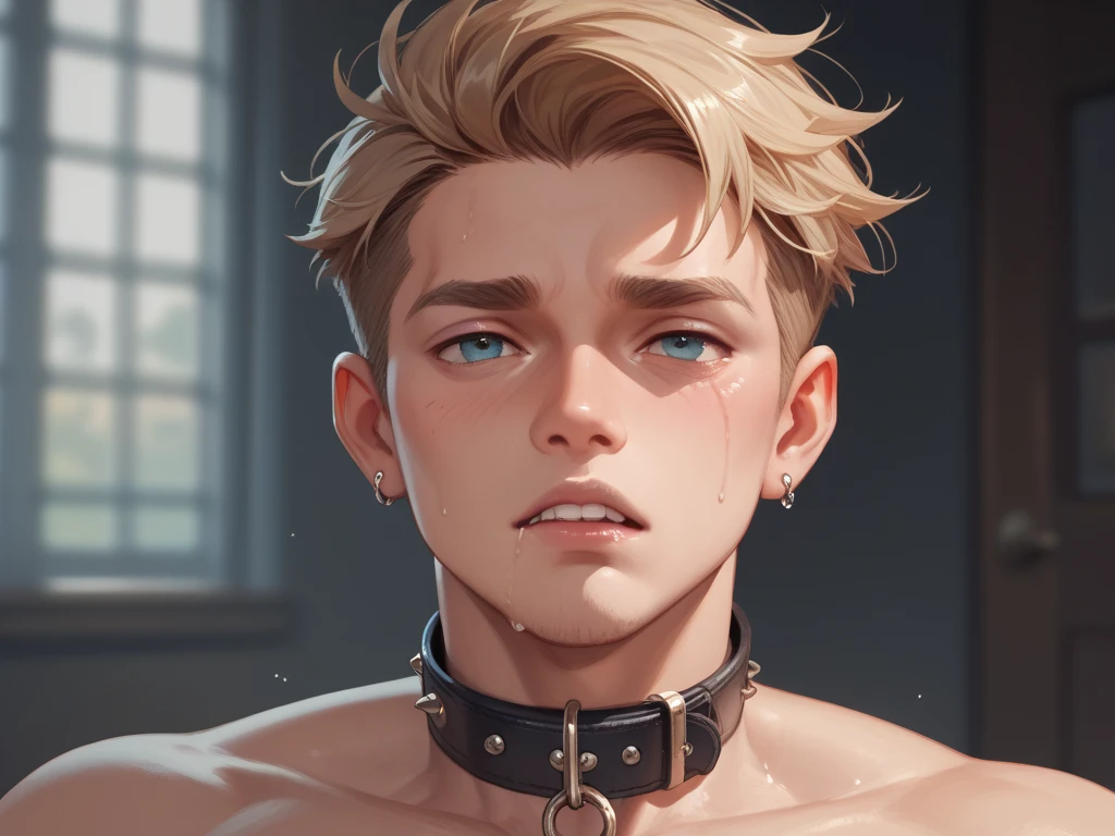 Park at night,A 25-year-old young man is raped by two men.,Kneeling,all-fours,rape,Sex slaves,short blonde hair,Blue eyes, jock strap,toppless, Sweat vapor, Crying face,Reluctant face,blush,Parted lips,fullnude, Bondage,Panties,What BDSM looks like,Desperately sucking men's penises,Men's penis inserted into anus,Sex for 3 people,gargantilha,noose,chain,
