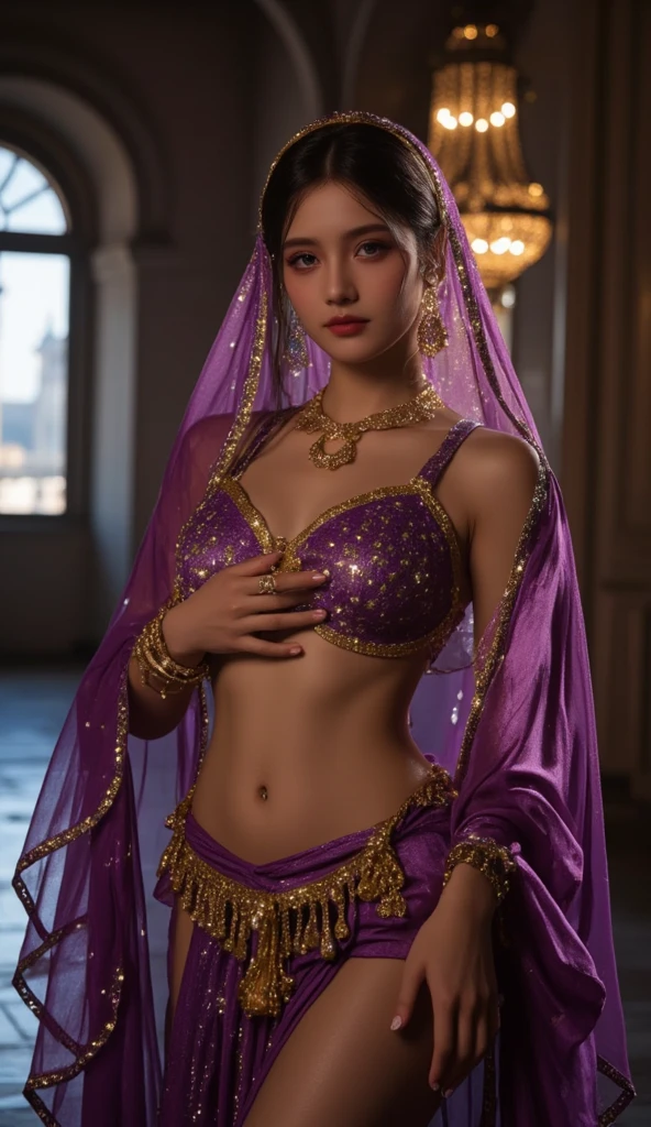 ((top-quality、masutepiece、8K、Top image quality、Highly complex and detailed depictions))、(Pink and purple goddess upper body photo:1.3)、(A sacred goddess is in an obscene brothel:1.3)、(very luxurious brothel:1.3)、huge top quality tiara、huge top quality necklace、The most gorgeous goddess pink and purple gorgeous outfit、A brothel with an obscene mood、The most fantastic and obscene brothel、The most intricate and sacred goddess costume、A brothel shrouded in obscene light、spectacular movie lighting、The most luxurious and obscene brothel、Huge brothel in the middle of the night、Very complex decoration、View me、Bewitching smile、Perfect makeup、long eyelashes、lipsticks、Pink eyeshadows、perfect anatomia